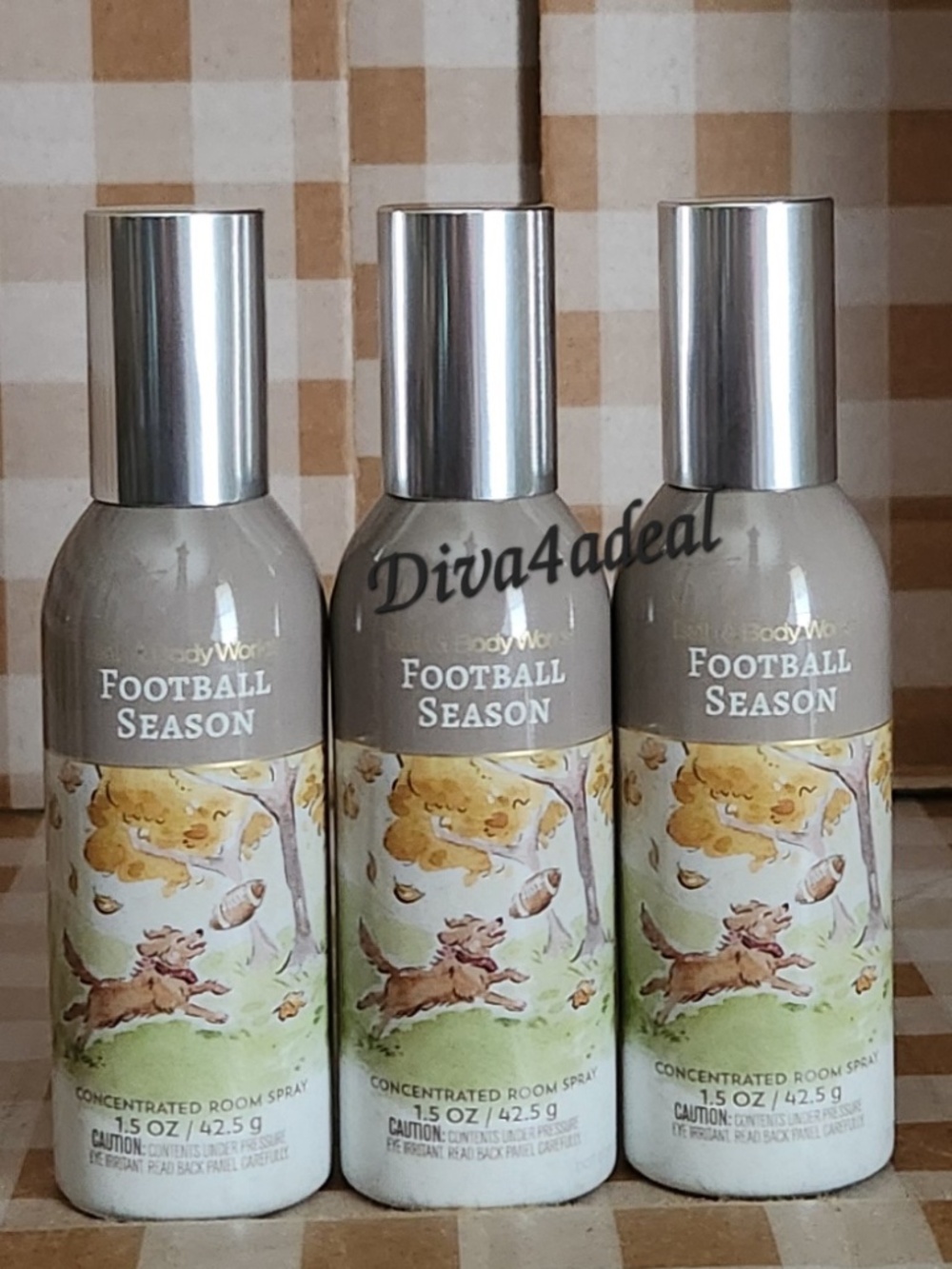 3X Bath & Body Works FOOTBALL SEASON Concentrated Room Sprays